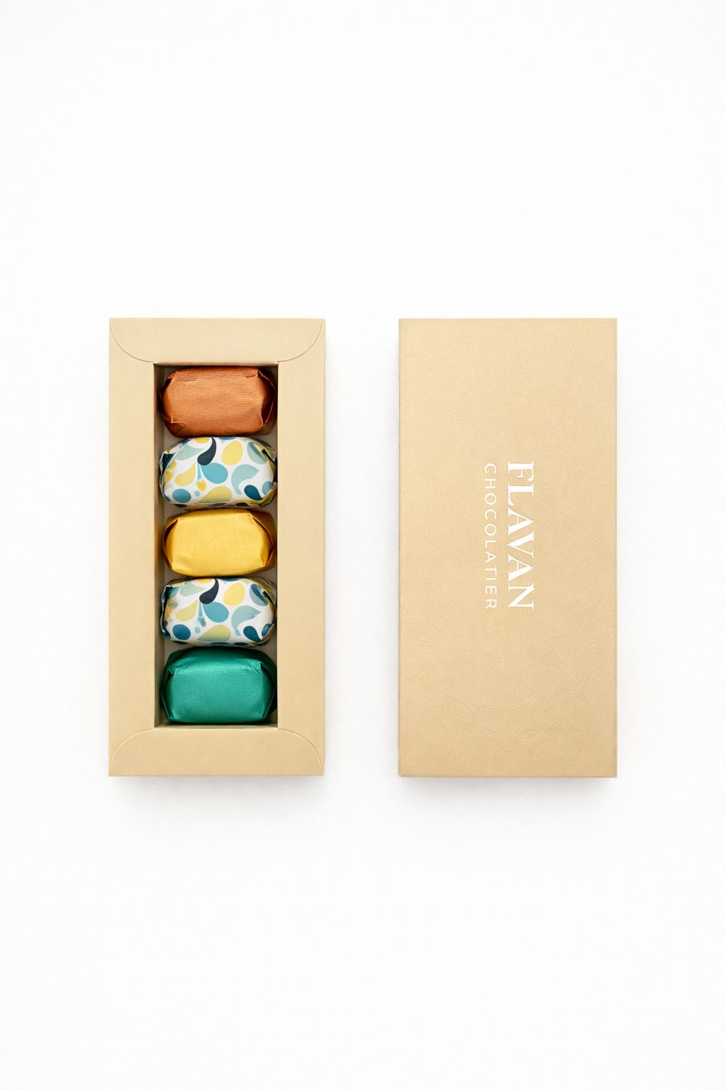 Mango Saffron Praline Box Of 5 (70g)